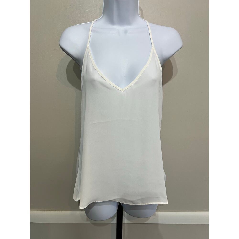 ☀️ Revolve Brand White Strappy Back Tank Top Sleeveless XS NWT